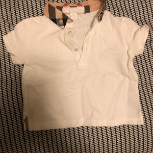 Burberry white polo